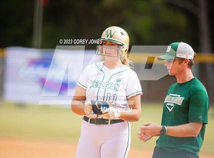 Thumbnail 2 in Hebron Christian Academy vs Wesleyan (GHSA 3A State Tournament)  photogallery.