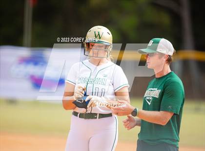 Thumbnail 3 in Hebron Christian Academy vs Wesleyan (GHSA 3A State Tournament)  photogallery.