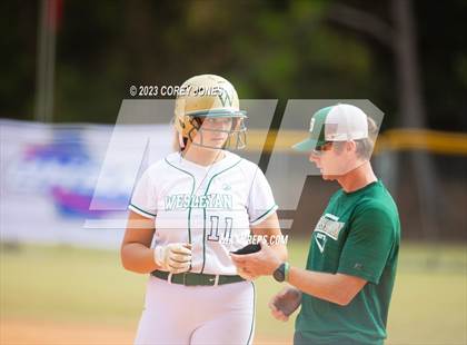 Thumbnail 1 in Hebron Christian Academy vs Wesleyan (GHSA 3A State Tournament)  photogallery.