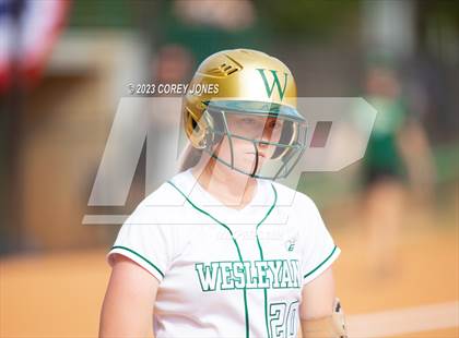 Thumbnail 3 in Hebron Christian Academy vs Wesleyan (GHSA 3A State Tournament)  photogallery.
