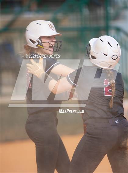 Thumbnail 1 in Hebron Christian Academy vs Wesleyan (GHSA 3A State Tournament)  photogallery.