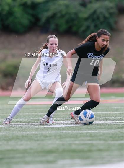Thumbnail 1 in El Camino Real vs San Pedro (CIF LACS Quarter finals) photogallery.