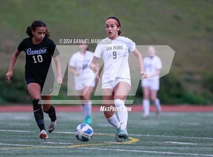 Thumbnail 3 in El Camino Real vs San Pedro (CIF LACS Quarter finals) photogallery.
