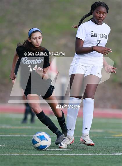Thumbnail 3 in El Camino Real vs San Pedro (CIF LACS Quarter finals) photogallery.