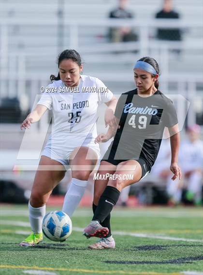 Thumbnail 1 in El Camino Real vs San Pedro (CIF LACS Quarter finals) photogallery.