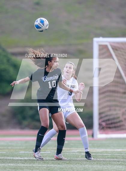 Thumbnail 2 in El Camino Real vs San Pedro (CIF LACS Quarter finals) photogallery.