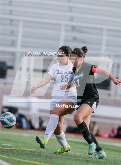 Thumbnail 2 in El Camino Real vs San Pedro (CIF LACS Quarter finals) photogallery.