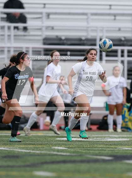 Thumbnail 2 in El Camino Real vs San Pedro (CIF LACS Quarter finals) photogallery.