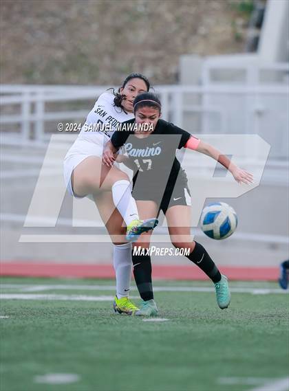 Thumbnail 2 in El Camino Real vs San Pedro (CIF LACS Quarter finals) photogallery.