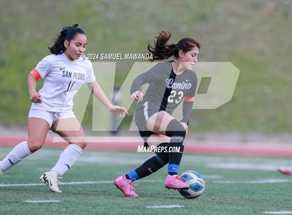 Thumbnail 1 in El Camino Real vs San Pedro (CIF LACS Quarter finals) photogallery.