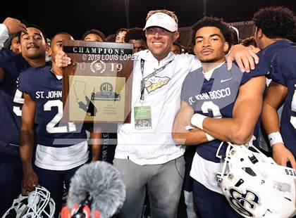 Thumbnail 1 in Mater Dei vs. St. John Bosco (CIF SS DIV 1 Championship Final) photogallery.