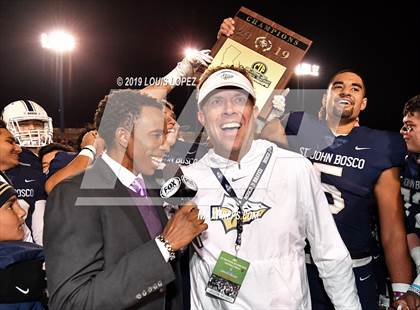 Thumbnail 1 in Mater Dei vs. St. John Bosco (CIF SS DIV 1 Championship Final) photogallery.
