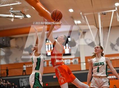 Thumbnail 2 in Hamilton Heights vs. Yorktown (IHSAA Class 3A Sectional Championship) photogallery.