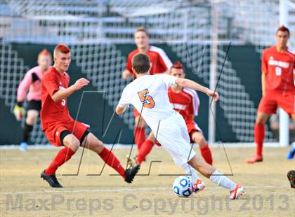 Thumbnail 1 in Jacksonville vs. Marvin Ridge (NCHSAA 3A Final) photogallery.