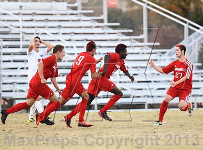 Thumbnail 2 in Jacksonville vs. Marvin Ridge (NCHSAA 3A Final) photogallery.