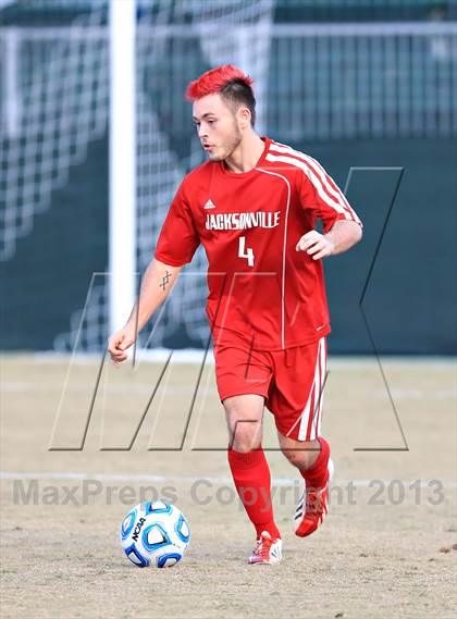 Thumbnail 3 in Jacksonville vs. Marvin Ridge (NCHSAA 3A Final) photogallery.