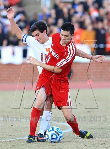 Thumbnail 2 in Jacksonville vs. Marvin Ridge (NCHSAA 3A Final) photogallery.