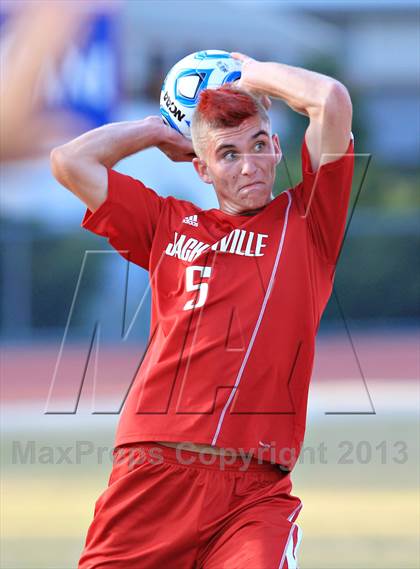 Thumbnail 3 in Jacksonville vs. Marvin Ridge (NCHSAA 3A Final) photogallery.