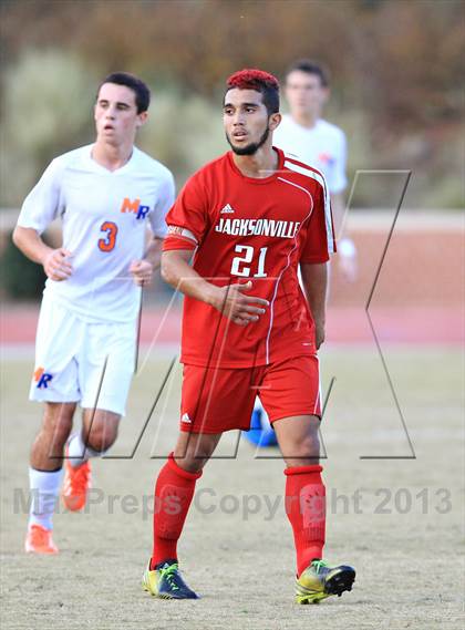 Thumbnail 2 in Jacksonville vs. Marvin Ridge (NCHSAA 3A Final) photogallery.