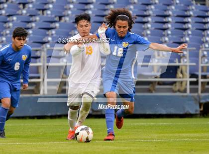 Thumbnail 1 in San Pasqual vs Patrick Henry (Soccer at the Q) photogallery.
