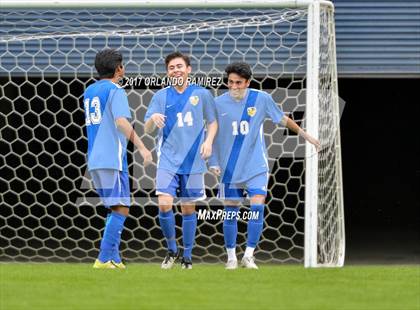 Thumbnail 3 in San Pasqual vs Patrick Henry (Soccer at the Q) photogallery.