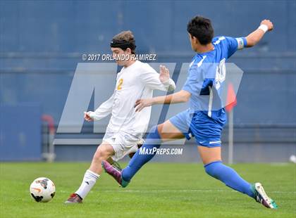 Thumbnail 1 in San Pasqual vs Patrick Henry (Soccer at the Q) photogallery.