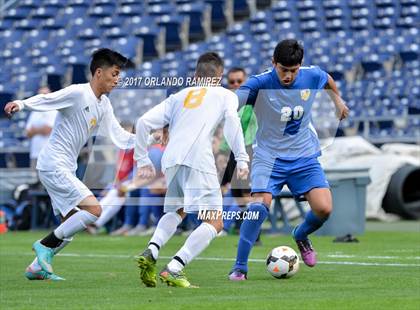 Thumbnail 1 in San Pasqual vs Patrick Henry (Soccer at the Q) photogallery.