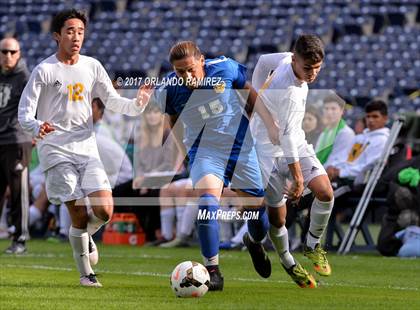 Thumbnail 3 in San Pasqual vs Patrick Henry (Soccer at the Q) photogallery.