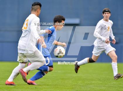 Thumbnail 3 in San Pasqual vs Patrick Henry (Soccer at the Q) photogallery.
