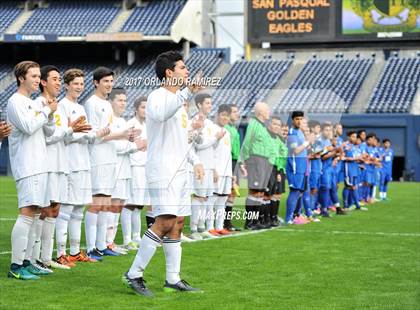 Thumbnail 3 in San Pasqual vs Patrick Henry (Soccer at the Q) photogallery.