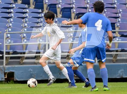 Thumbnail 3 in San Pasqual vs Patrick Henry (Soccer at the Q) photogallery.