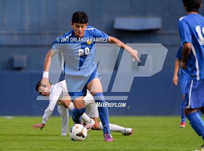 Thumbnail 1 in San Pasqual vs Patrick Henry (Soccer at the Q) photogallery.