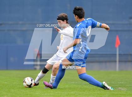 Thumbnail 2 in San Pasqual vs Patrick Henry (Soccer at the Q) photogallery.