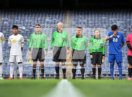 Thumbnail 3 in San Pasqual vs Patrick Henry (Soccer at the Q) photogallery.