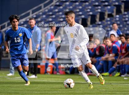 Thumbnail 1 in San Pasqual vs Patrick Henry (Soccer at the Q) photogallery.