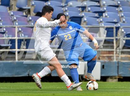 Thumbnail 2 in San Pasqual vs Patrick Henry (Soccer at the Q) photogallery.