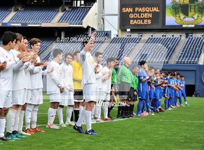 Thumbnail 3 in San Pasqual vs Patrick Henry (Soccer at the Q) photogallery.