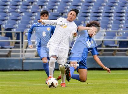 Thumbnail 3 in San Pasqual vs Patrick Henry (Soccer at the Q) photogallery.