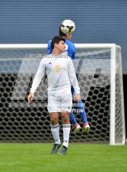 Thumbnail 1 in San Pasqual vs Patrick Henry (Soccer at the Q) photogallery.