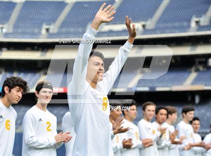 Thumbnail 1 in San Pasqual vs Patrick Henry (Soccer at the Q) photogallery.