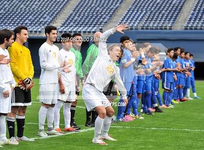 Thumbnail 1 in San Pasqual vs Patrick Henry (Soccer at the Q) photogallery.