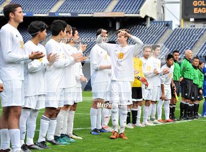 Thumbnail 1 in San Pasqual vs Patrick Henry (Soccer at the Q) photogallery.