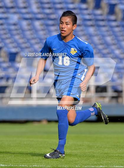 Thumbnail 1 in San Pasqual vs Patrick Henry (Soccer at the Q) photogallery.