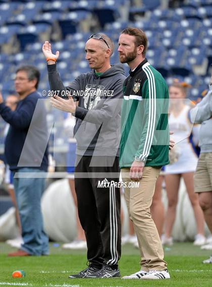 Thumbnail 1 in San Pasqual vs Patrick Henry (Soccer at the Q) photogallery.