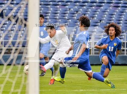 Thumbnail 3 in San Pasqual vs Patrick Henry (Soccer at the Q) photogallery.