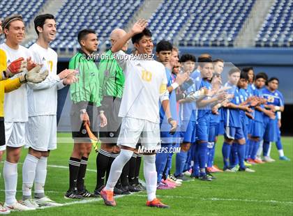 Thumbnail 2 in San Pasqual vs Patrick Henry (Soccer at the Q) photogallery.