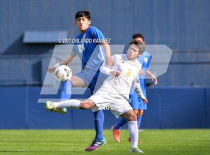 Thumbnail 1 in San Pasqual vs Patrick Henry (Soccer at the Q) photogallery.