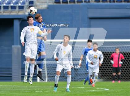 Thumbnail 2 in San Pasqual vs Patrick Henry (Soccer at the Q) photogallery.