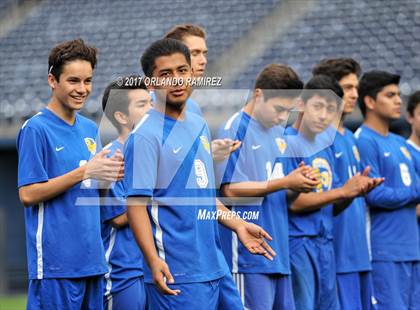Thumbnail 3 in San Pasqual vs Patrick Henry (Soccer at the Q) photogallery.