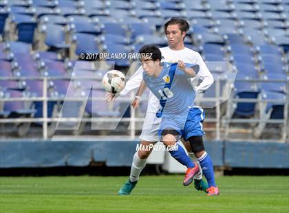 Thumbnail 1 in San Pasqual vs Patrick Henry (Soccer at the Q) photogallery.
